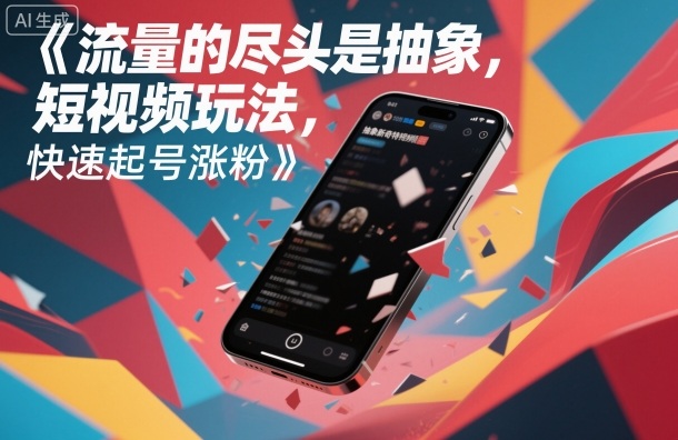 流量的尽头是抽象，抽象新奇特短视频玩法，快速起号涨粉-轻创驿站