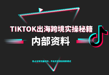 TikTok跨境电商0-1搭建运营(更新10月)-轻创驿站