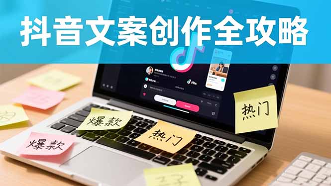 抖音文案创作全攻略：爆款标题九大绝招,100个模版直接套用,月入过万不是梦-轻创驿站