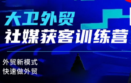 大卫老师·外贸社媒获客独家训练营(更新)-轻创驿站