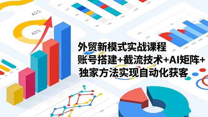 外贸新模式实战课程，账号搭建+截流技术+AI矩阵+独家方法实现自动化获客-轻创驿站