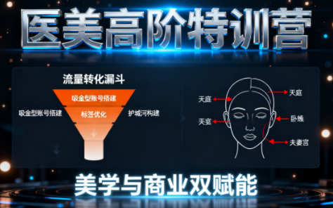 0-1000万医美高阶特训营课程-轻创驿站
