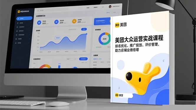 美团大众运营实战课程，排名优化、推广投放、评价管理，助力店铺业绩倍增-轻创驿站