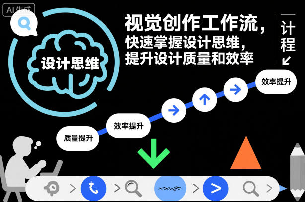 视觉创作工作流，快速掌握设计思维，提升设计质量和效率-轻创驿站