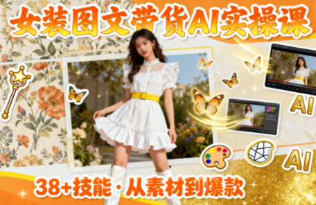 女装图文带货的AI实操课-轻创驿站